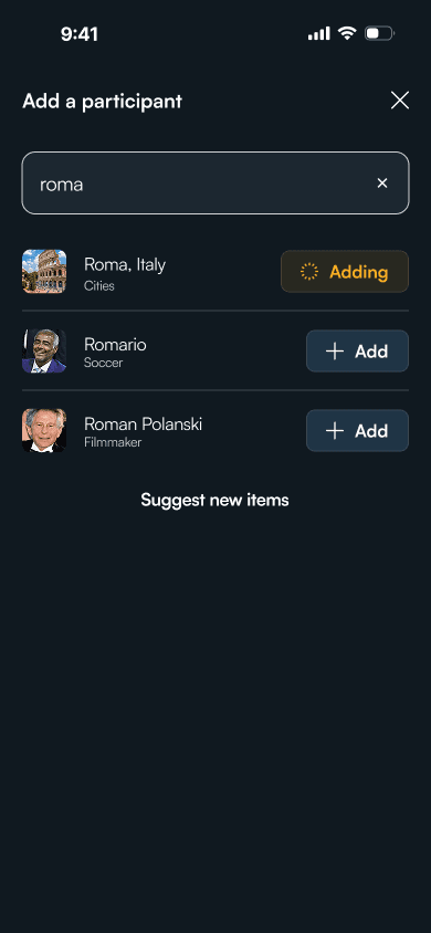 Billionhands AI suggestions screen